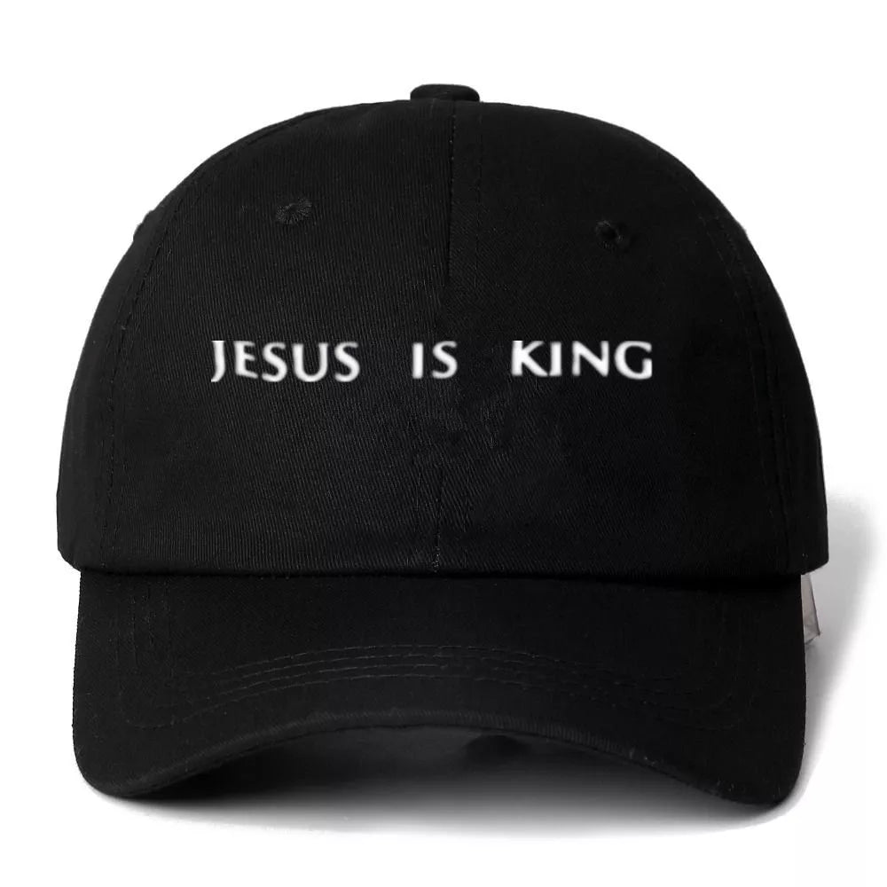 Jesus Is King Baseball Cap: Premium Embroidered Dad Hat for Unisex - Snapback Style for Men and Women!