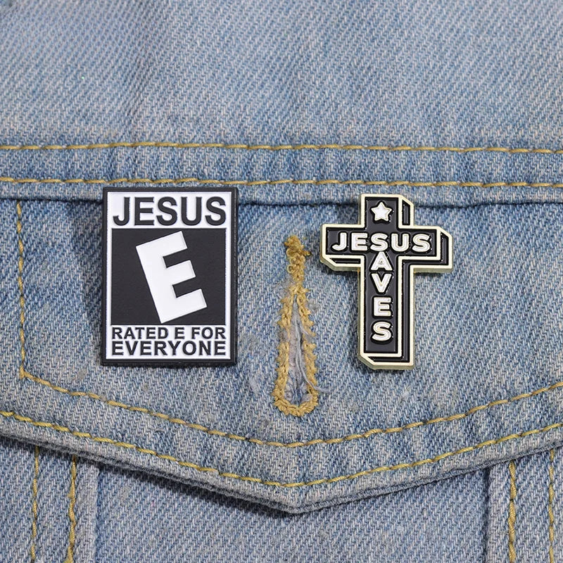 Jesus Christianity Enamel Pins - Retro Vintage Lapel Badges & Brooches | Decorative Cross Hat Jewelry | Wholesale Christian Pins for Gifts